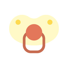 cute pacifier baby accessory icon