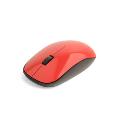 Wireless office mouse on white background