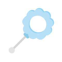 cute jingle bell baby toy icon