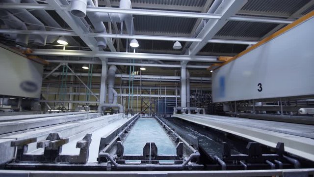 Anodizing, aluminium production line factory, anodising, electrolytic passivation process to increase the thickness of the natural oxide layer on the surface of metal parts.