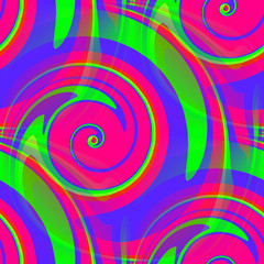 Fototapeta na wymiar Funny colorful swirls. Abstract creative background. 