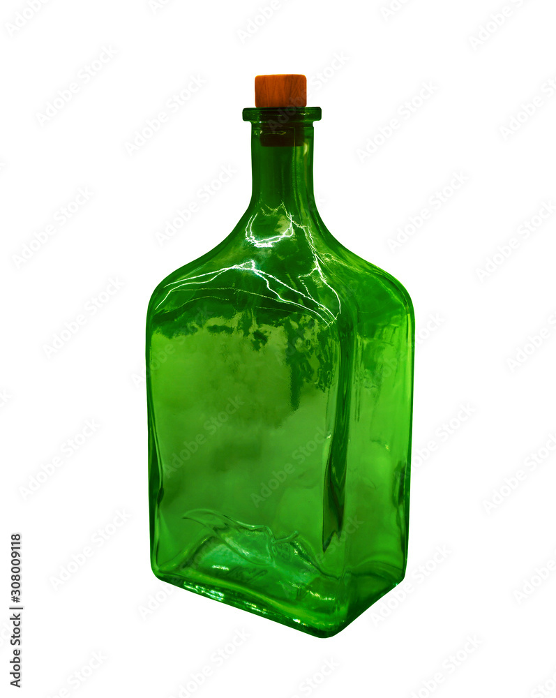 Wall mural Old green bottle