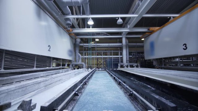 Anodizing, aluminum, aluminium production line factory, anodising, electrolytic passivation process to increase the thickness of the natural oxide layer on the surface of metal parts.