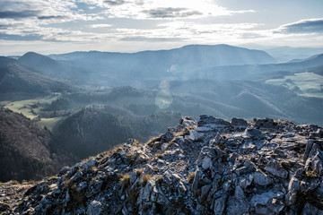 Strazov Mountains from Vapec hill, Slovakia