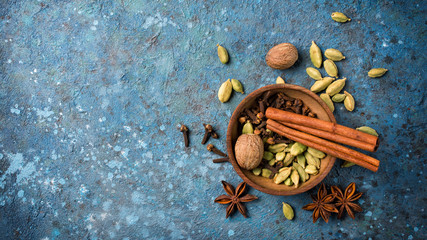 Winter spices for mulled wine and masala tea