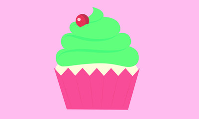 cupcake with cherry