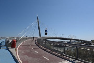 Fototapeta premium Ponte del Mare in Pescara, Abruzzo, Italy