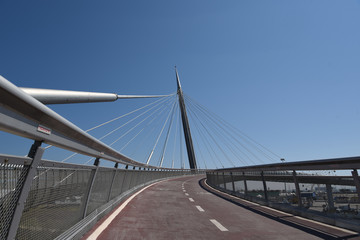 Fototapeta na wymiar Ponte del Mare in Pescara, Abruzzo, Italy