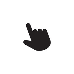 Obraz premium Hand cursor icon symbol vector illustration