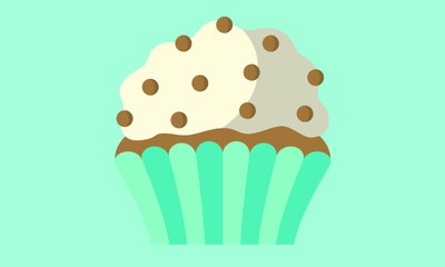 cupcake on light background