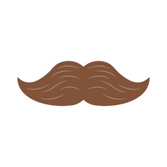 mexican macho mustache isolated icon