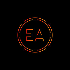 Initial EA Letter Linked Logo. Creative Letter EA Modern Business Logo Vector Template. Initial EA Logo Template Design