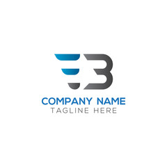 Initial EB Letter Linked Logo. Creative Letter EB Modern Business Logo Vector Template. Initial EB Logo Template Design