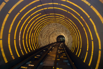 Shanghai sightseeing tunnel