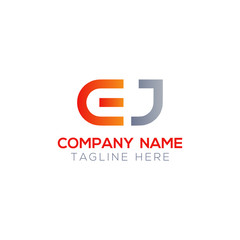 Obraz premium Initial EJ Letter Linked Logo. Creative Letter EJ Modern Business Logo Vector Template. Initial EJ Logo Template Design