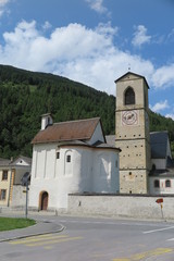 Fototapeta na wymiar Klosterkirche St.Johann in Müstair, Graubünden, Schweiz