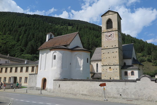 Klosterkirche St.Johann in M&uuml;stair, Graub&uuml;nden, Schweiz