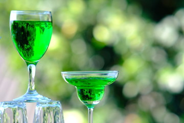 glasses of cocktails