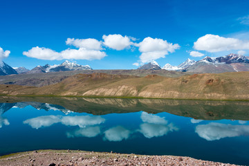 Himachal Pradesh, India - Sep 04 2019 - Chandra Taal (Moon Lake) in Lahaul and Spiti, Himachal...