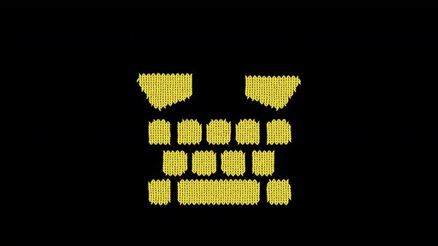 Symbol tty is knitted from a woolen thread. Knit like a sweater