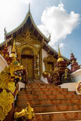 Fototapeta premium A buddhist temple in Chiang Mai thailand
