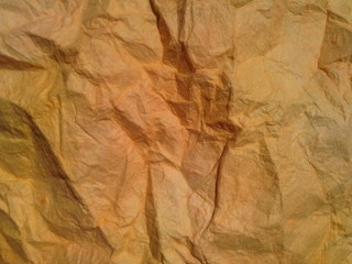 crumpled brown paper