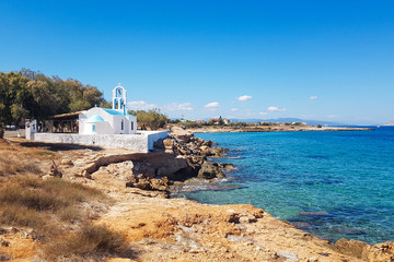 Die Saints Anargyroi Church auf der griechischen Insel Ägina