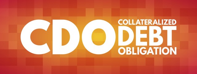 CDO - Collateralized Debt Obligation acronym, business concept background