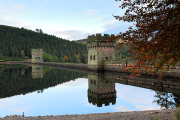 Autumn; Derwent reservoir; Derbyshire; Peak District National Park; England; UK