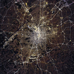 Map Atlanta city. Georgia