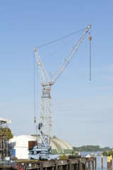 Kran auf einer Werft, Bremen, Deutschland, Europa