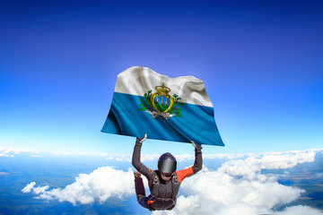 San Marino flag travel.