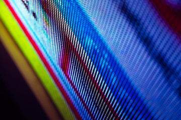 CloseUp LED blurred screen. LED soft focus background. abstract background ideal for design.