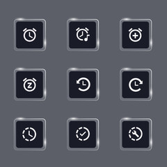 glass button