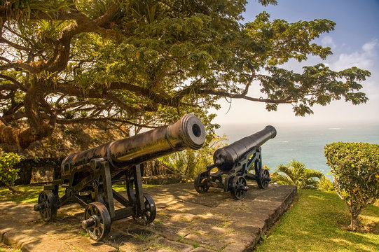Fort King George Park in Scarborough, Trinidad und Tobago