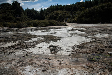 Geyser lakes of Rotorua, New Zealand