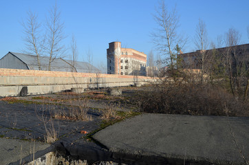 Abandoned construction site of hospital. Abandoned at 1991,during Ukrainian undependence crisis. Kiev,Ukraine