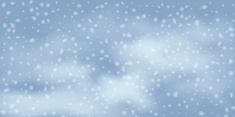 Snowflakes, snowfall.