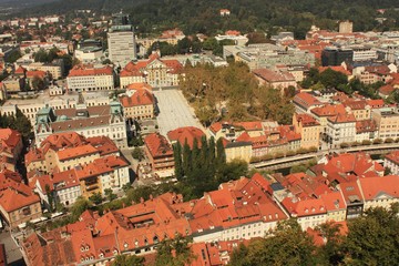 Fototapeta na wymiar Vieille Ville Ljubljana Slovénie