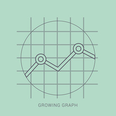 Bar Chart Vector Icon. Flat icon isolated on the white background.