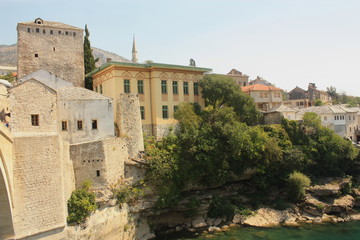 Fototapeta na wymiar Vieille Ville Mostar Bosnie Herzégovine