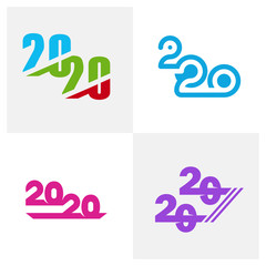 2020 logo design concept vector template, Icon Symbol, Illustration