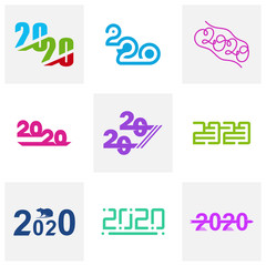 2020 logo design concept vector template, Icon Symbol, Illustration