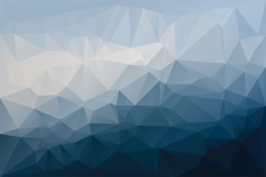 Abstract geometric background with triangles. Vector polygonal texture background. Deep, navy blue abstract business background. Vector illustration.