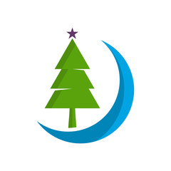 Obraz premium Christmas Icon Logo Design Vector Template with Many Concepts, Icon Symbol, Illustration
