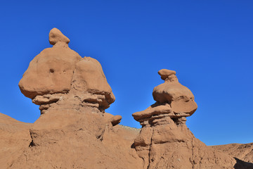 Fototapeta na wymiar The famous Goblins at Goblin State Park, Utah USA