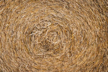 Closeup of a haystack for rural background