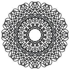 Abstract mandala on white background