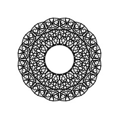 Abstract mandala on white background