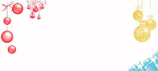 New Year's toys and decorations. Merry Christmas and Happy New Year.